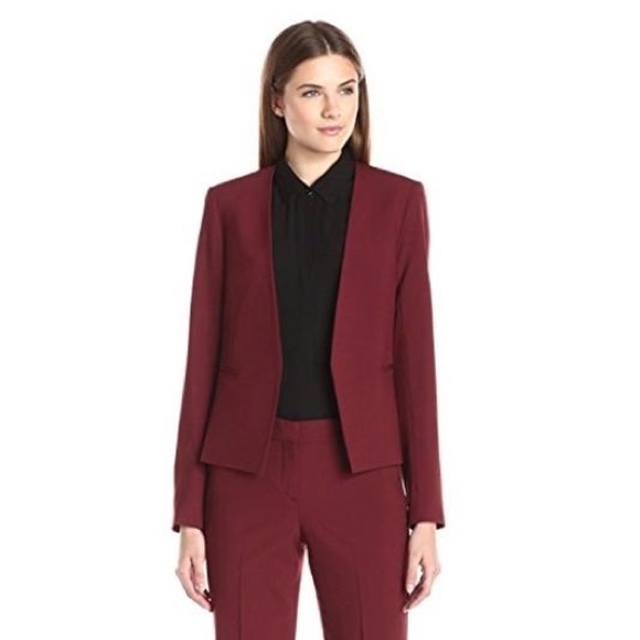 NWT Theory Delaven Blazer in Cherry Sz 6 - Picture 5 of 6